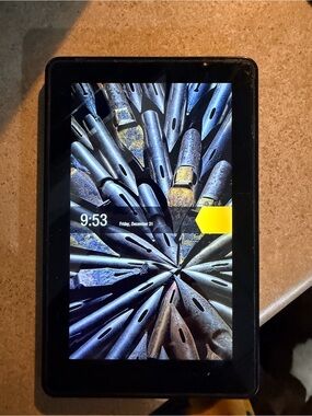 Black eBook Tablet with Touchscreen Display